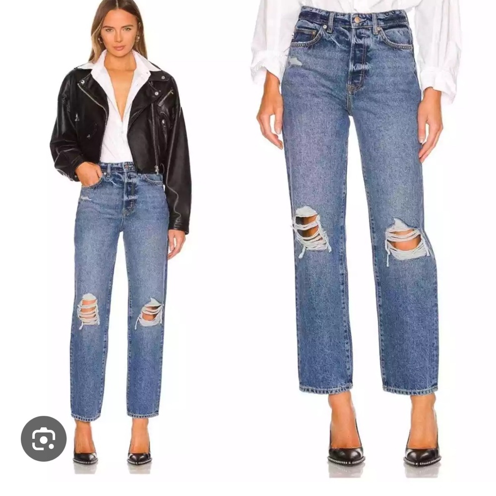 EUC LOVERS AND FRIENDS Ryan High Rise Straight distressed jean. Size 31